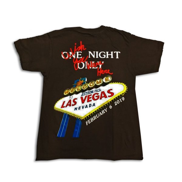One Night Las Vegas Tour shirt back