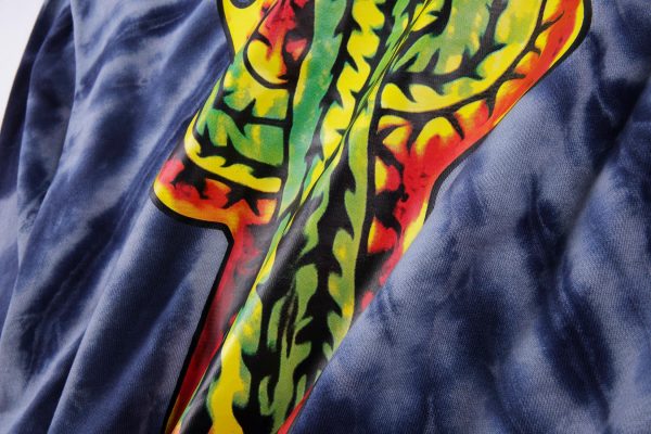 Astroworld Coney Island Merch Tie Dye Hoodie print