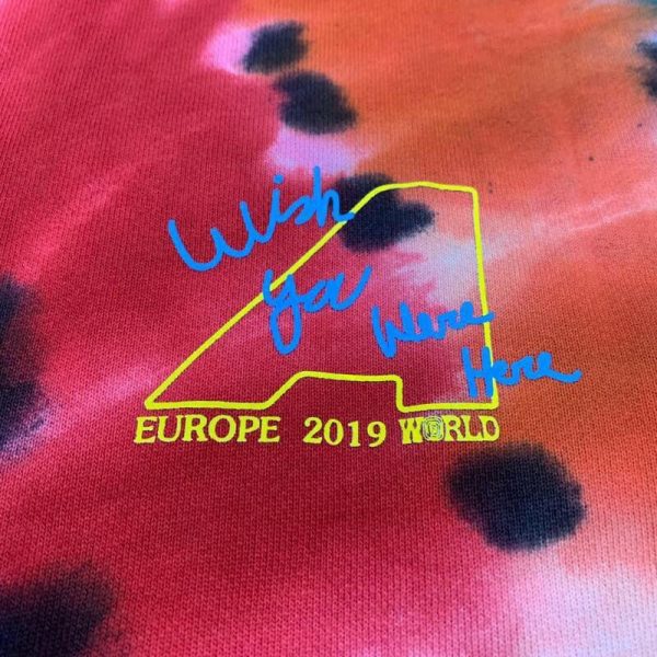 Astroworld Europe Tour Tie Dye Hoodie print